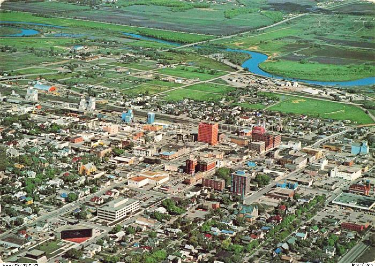 Brandon Manitoba Canada Fliegeraufnahme