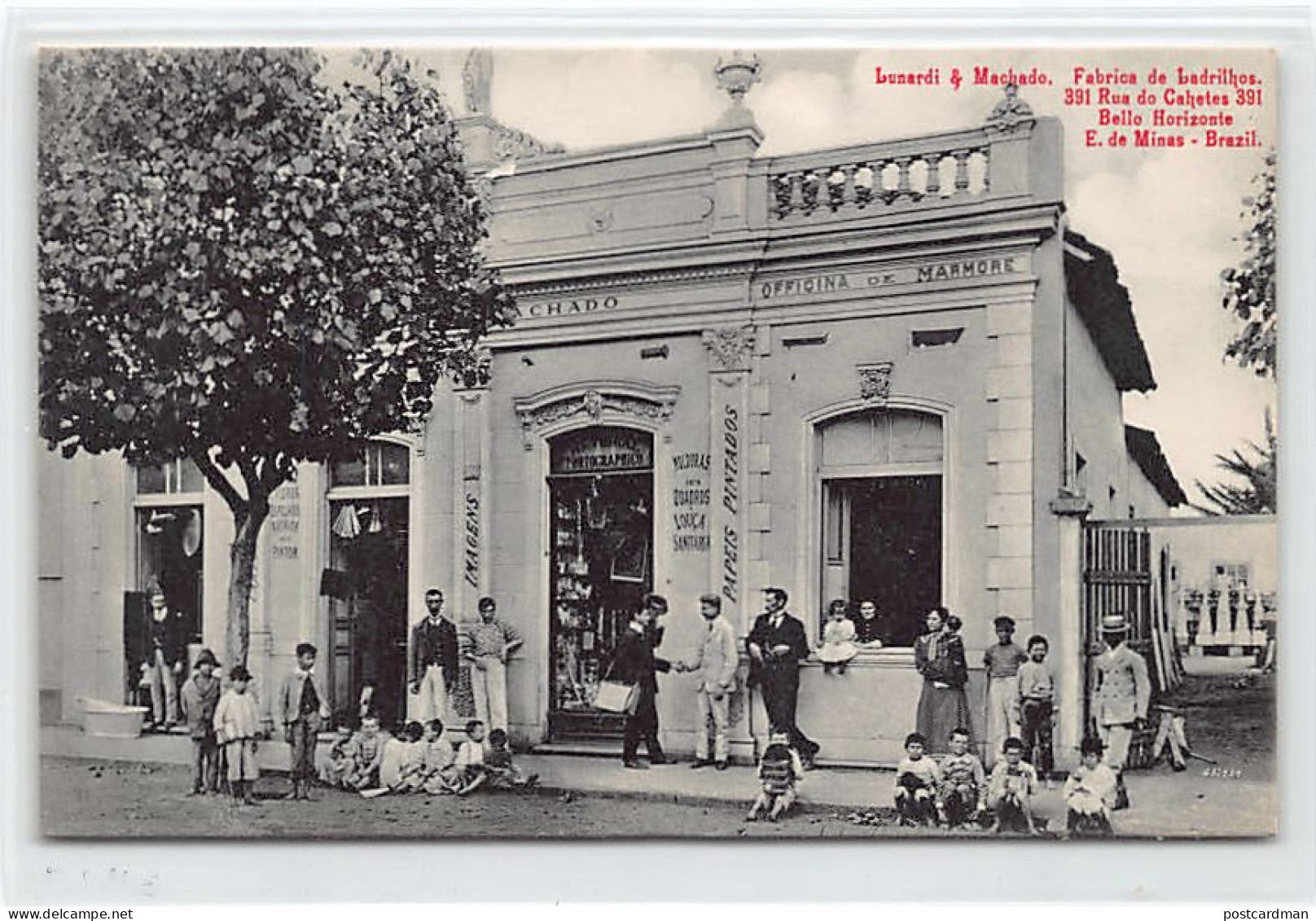 Brasil - BELO HORIZONTE - Lunardi & Machado - Fabrica de Ladrilhos - 391 rue de Cahetes - Ed. Lunardi & Machado