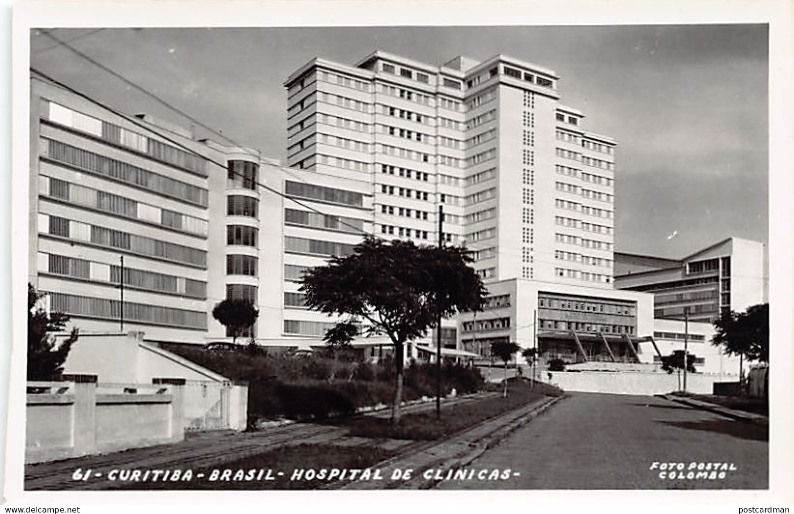 Brasil - CURITIBA - Hospital de clinicas - FOTO POSTAL - Ed. Colombo 61