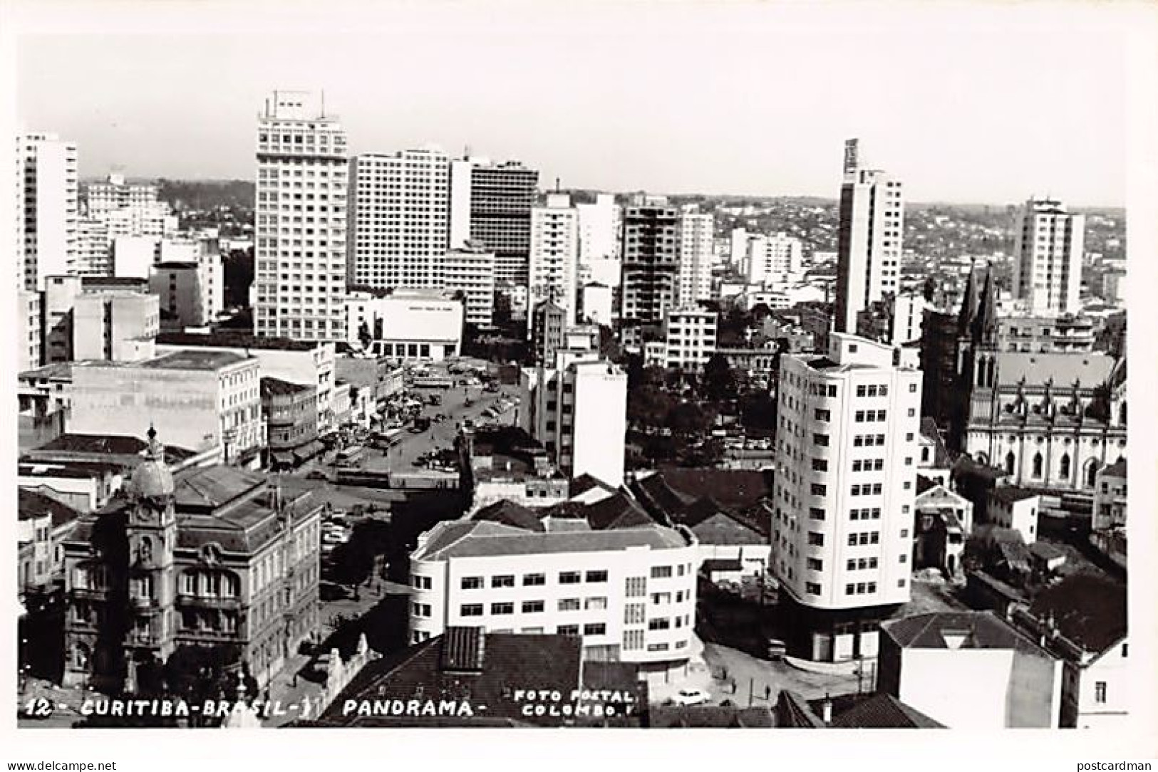 Brasil - CURITIBA - Panorama - FOTO POSTAL - Ed. Colombo 12