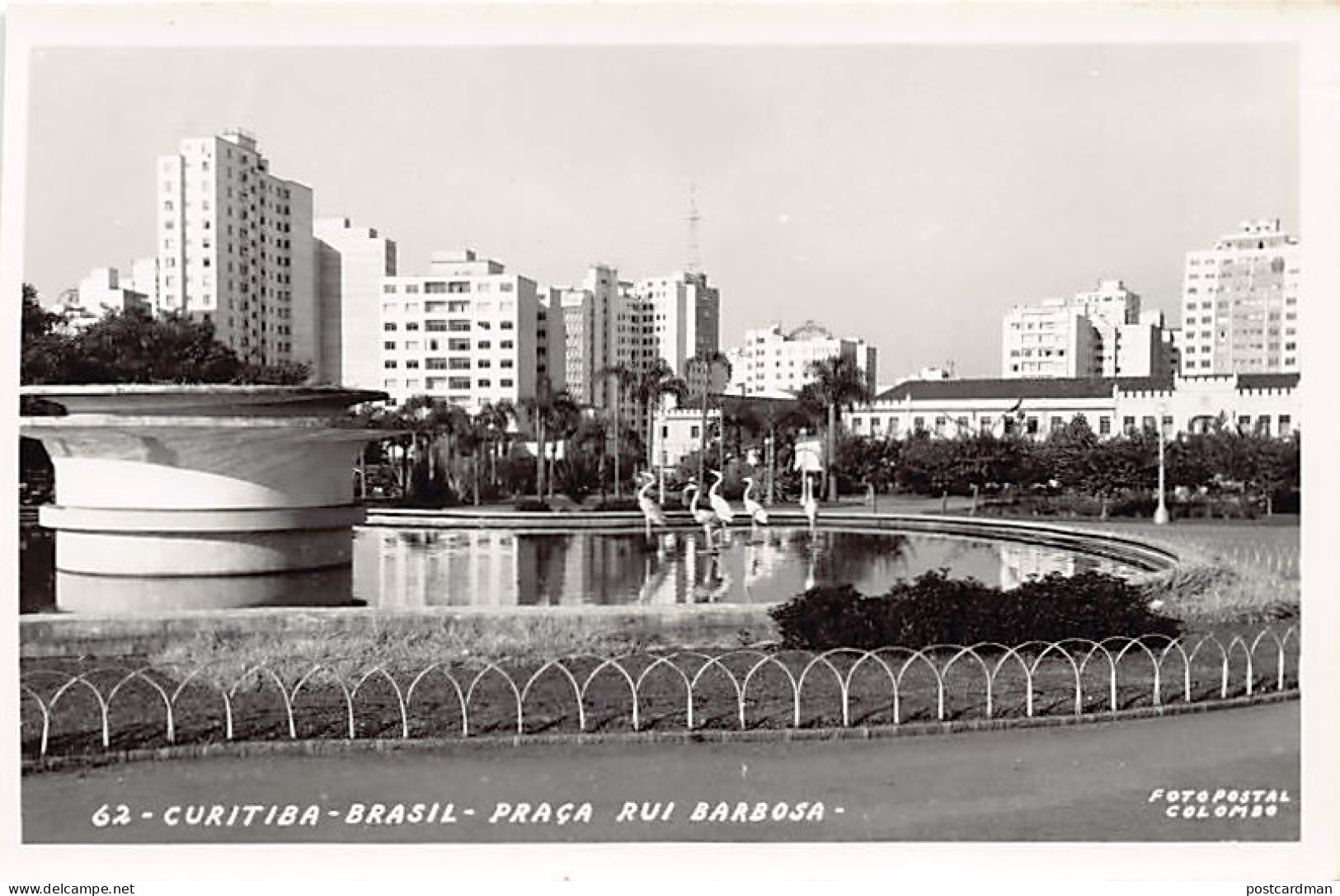 Brasil - CURITIBA - Praça Rui Barbosa - FOTO POSTAL - Ed. Colombo 62
