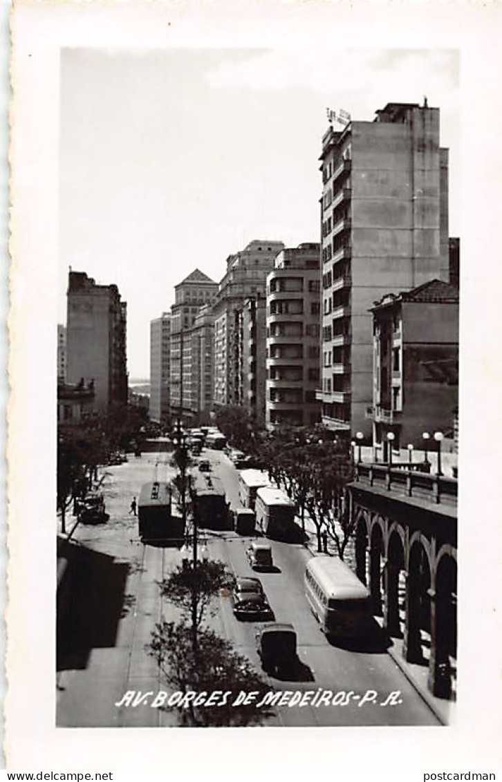 Brasil - PORTO ALEGRE - Avenida Borges de Medeiros - FOTO POSTAL - Ed. desconhecido