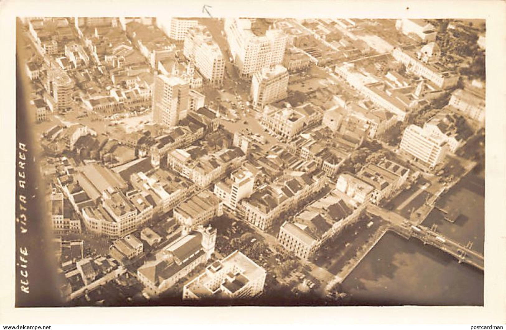 Brasil - RECIFE - Vista aérea - FOTO POSTAL - Ed. desconhecido