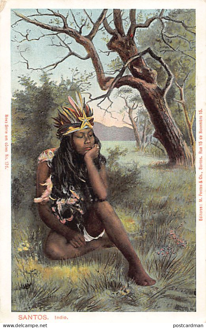 Brasil - SANTOS - Indio - Ed. M. Pontes & Co. 176