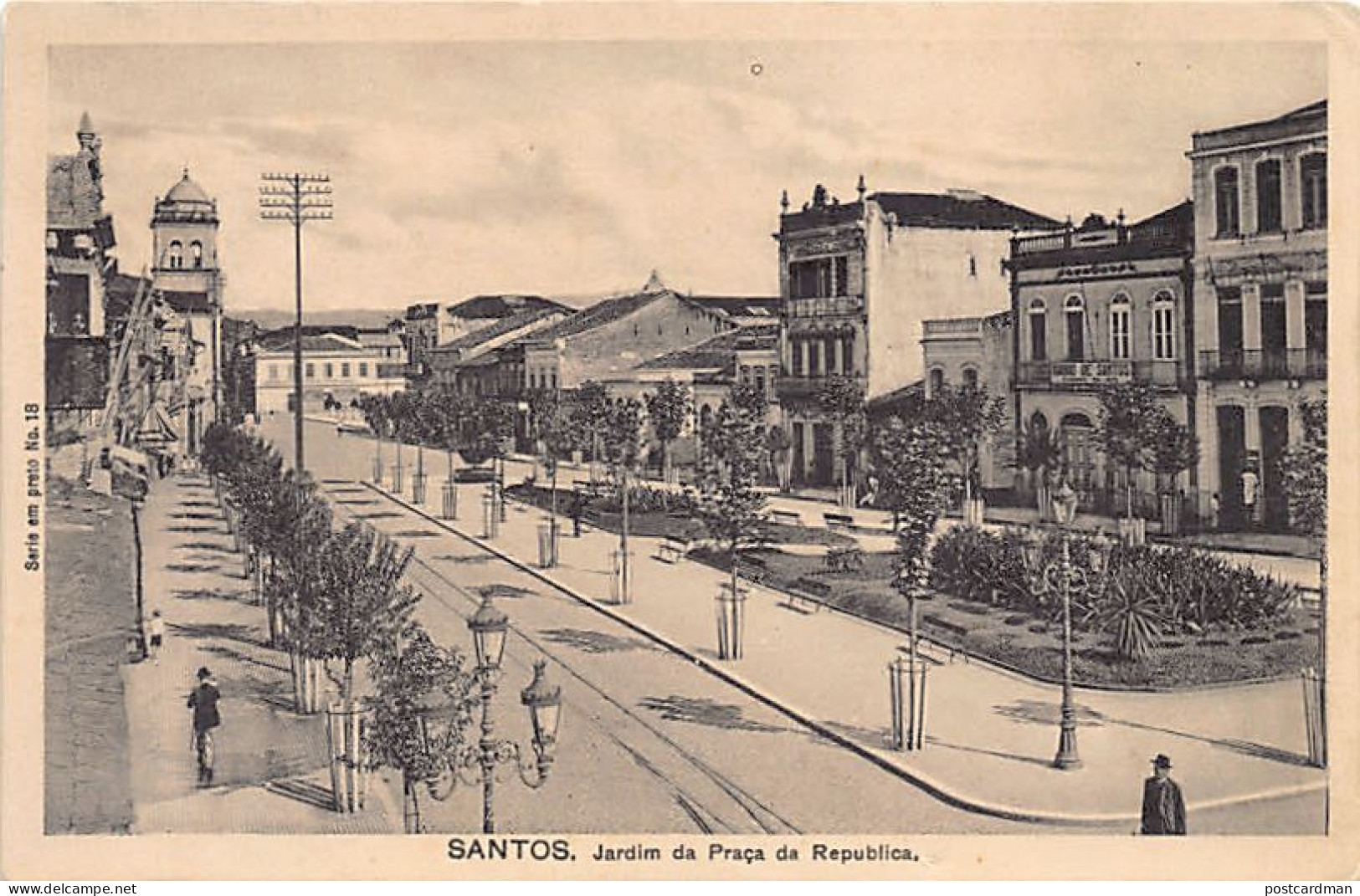 Brasil - SANTOS - Jardim da Praça da Republica - Ed. M. Pontes & Co. 18