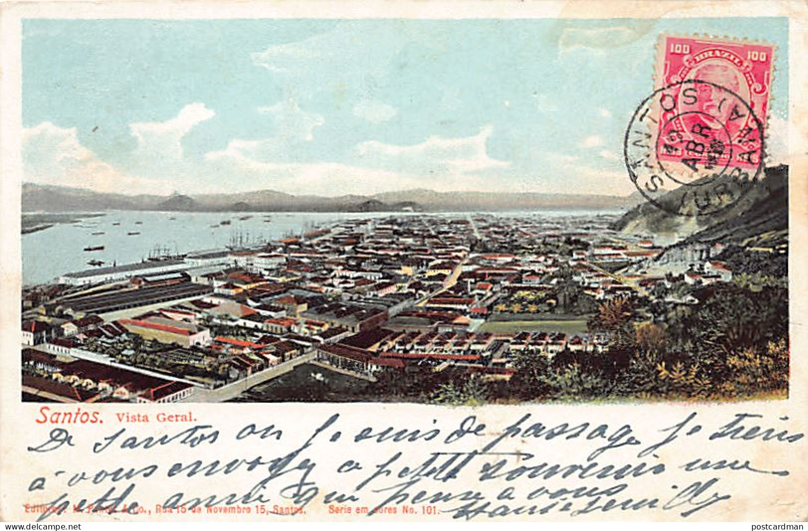 Brasil - SANTOS - Vista geral - Ed. M. Pontes & Co. 101