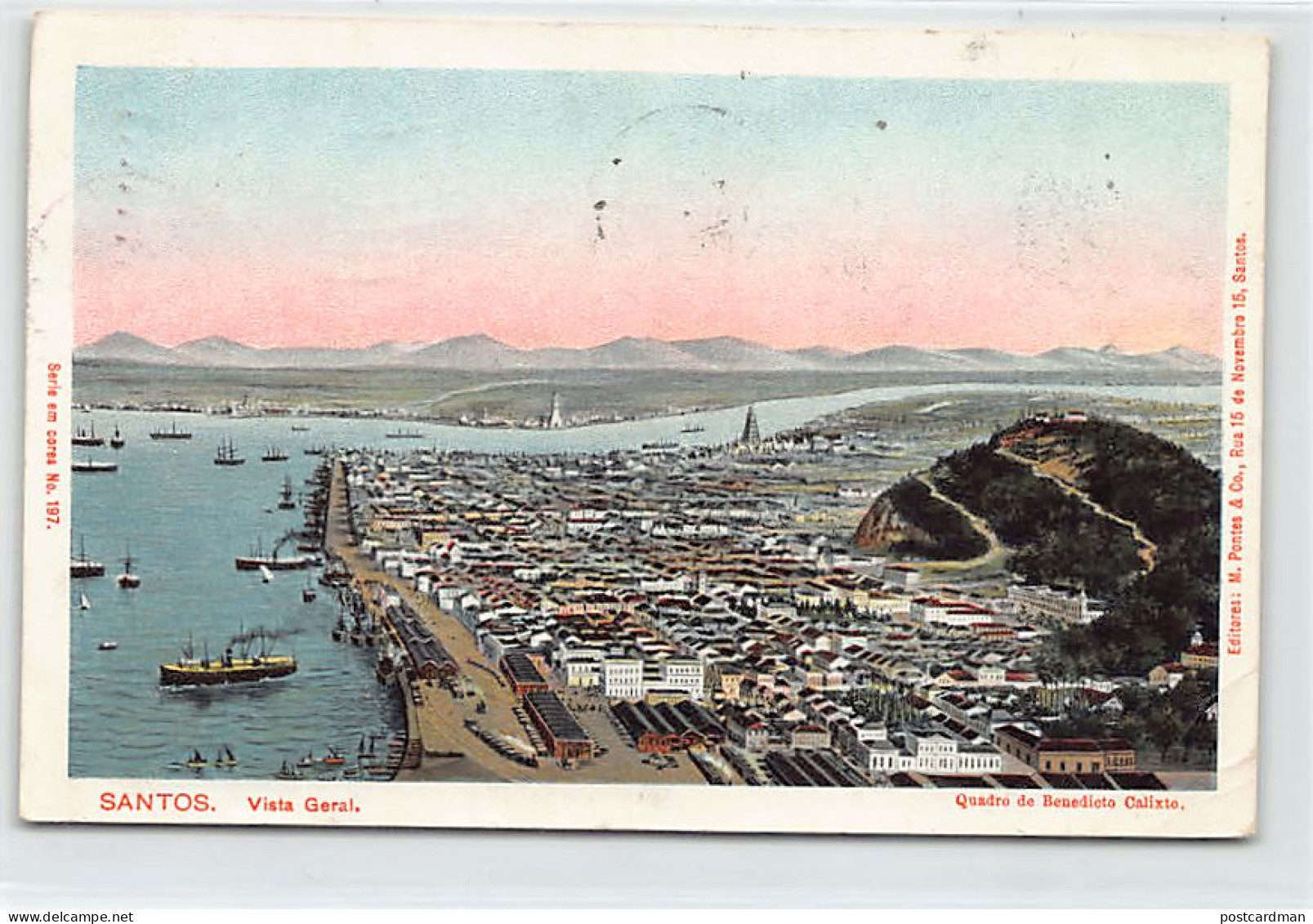 Brasil - SANTOS - Vista geral - Ed. M. Pontes & Co. 197