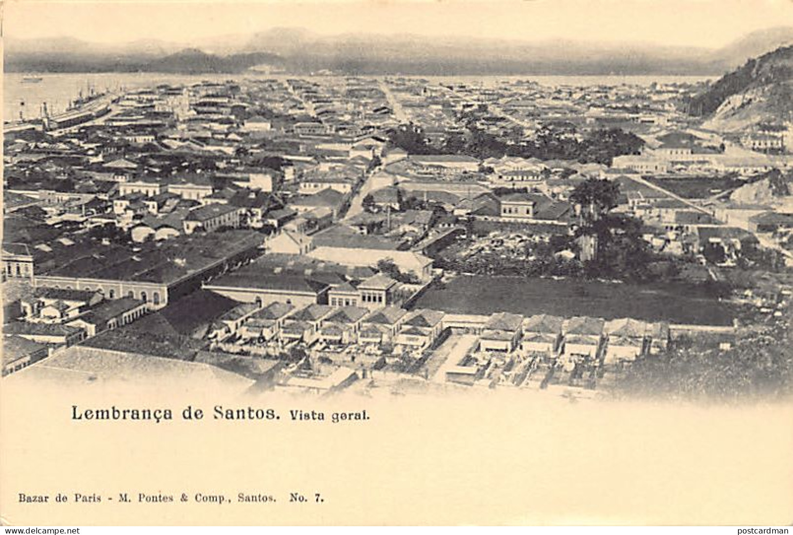 Brasil - SANTOS - Vista geral - Ed. M. Pontes & Co. 7