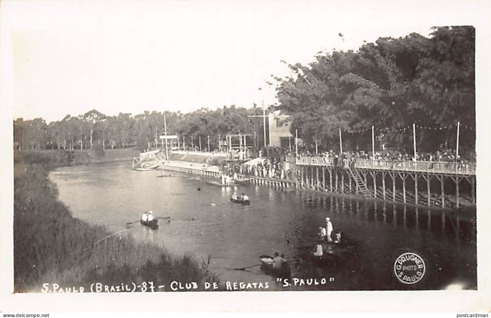 Brasil - SÃO PAULO - Club de regatas S. Paulo - FOTO POSTAL - Ed. Prugner 37