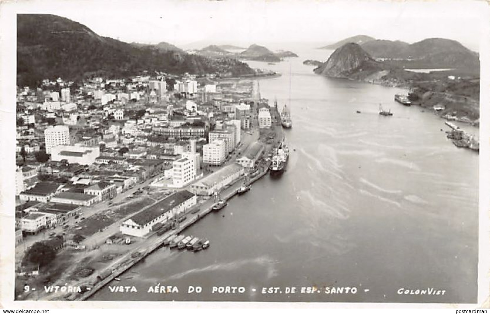 Brasil - VITÓRIA (Espírito Santo) - Vista aérea do porto - FOTO POSTAL - Ed. ColonVist 9