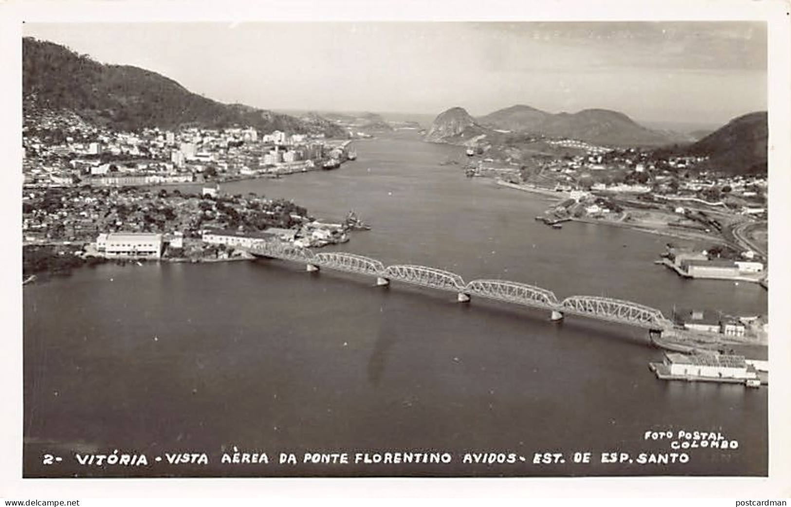 Brasil - VITORIA - Vista aerea da ponte florentino avidos - Ed. POSTAL FOTO Colombo 2