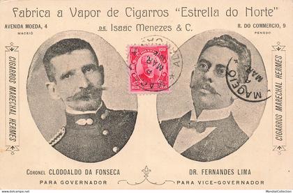 MIKII-0529 BRESIL MACEIO FABRICA ISAAC MENEZES A VAPOR DE CIGARROS ESTRELLA DO NORTE CARTE PUBLICITAIRE