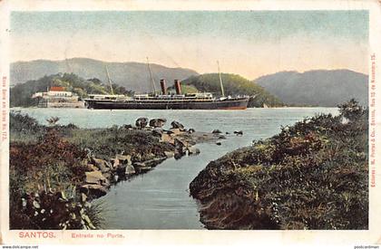 Brasil - SANTOS - Entrada no Porto - Ed. M. Pontes & Co. 173