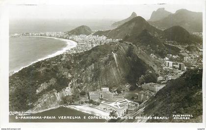 CPM Panorama Praia Vermelha Copacabana Rio de Janeiro Brasil