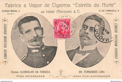 MIKII-0529 BRESIL MACEIO FABRICA ISAAC MENEZES A VAPOR DE CIGARROS ESTRELLA DO NORTE CARTE PUBLICITAIRE