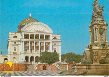 Brésil - Manaus - Teatro amazonas e monumento à abertura dos portos - CPM - Voir Scans Recto-Verso