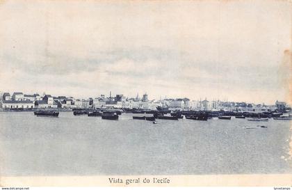 A977 Brazil 1909 Vista General do Recife vintage postcard