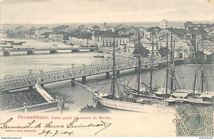 Brasil - RECIFE Pernambuco - Vista geral do bairro de Recife - Ed. Ramiro M. Costa