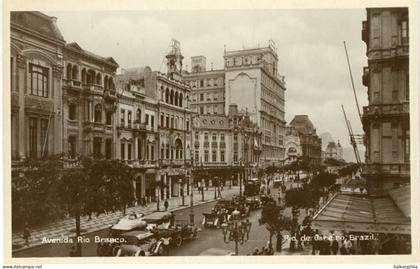Brazil Rio de Janeiro Rio Branco Avenue photocard