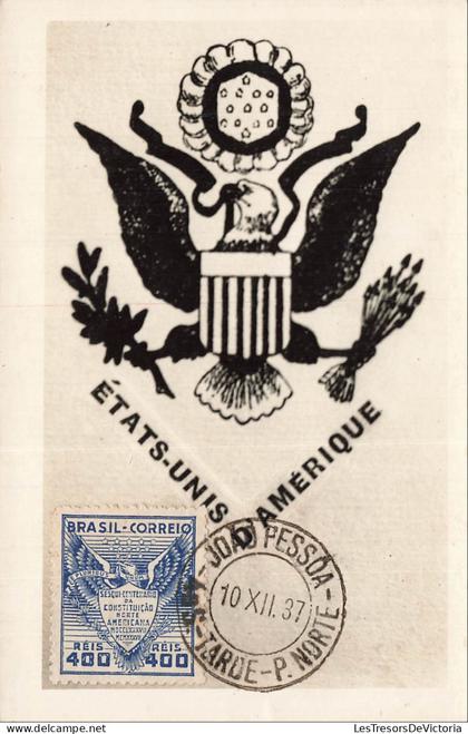 BRESIL - Etats Unis dAmérique - Joao Pessoa - 1937 - Blason - CPA
