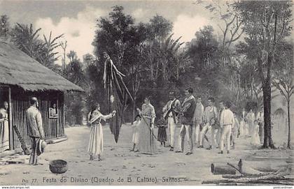 Brasil - SANTOS - Festa do Divino - Quadro de B. Calixto - Ed. M. Pontes & Co. 77