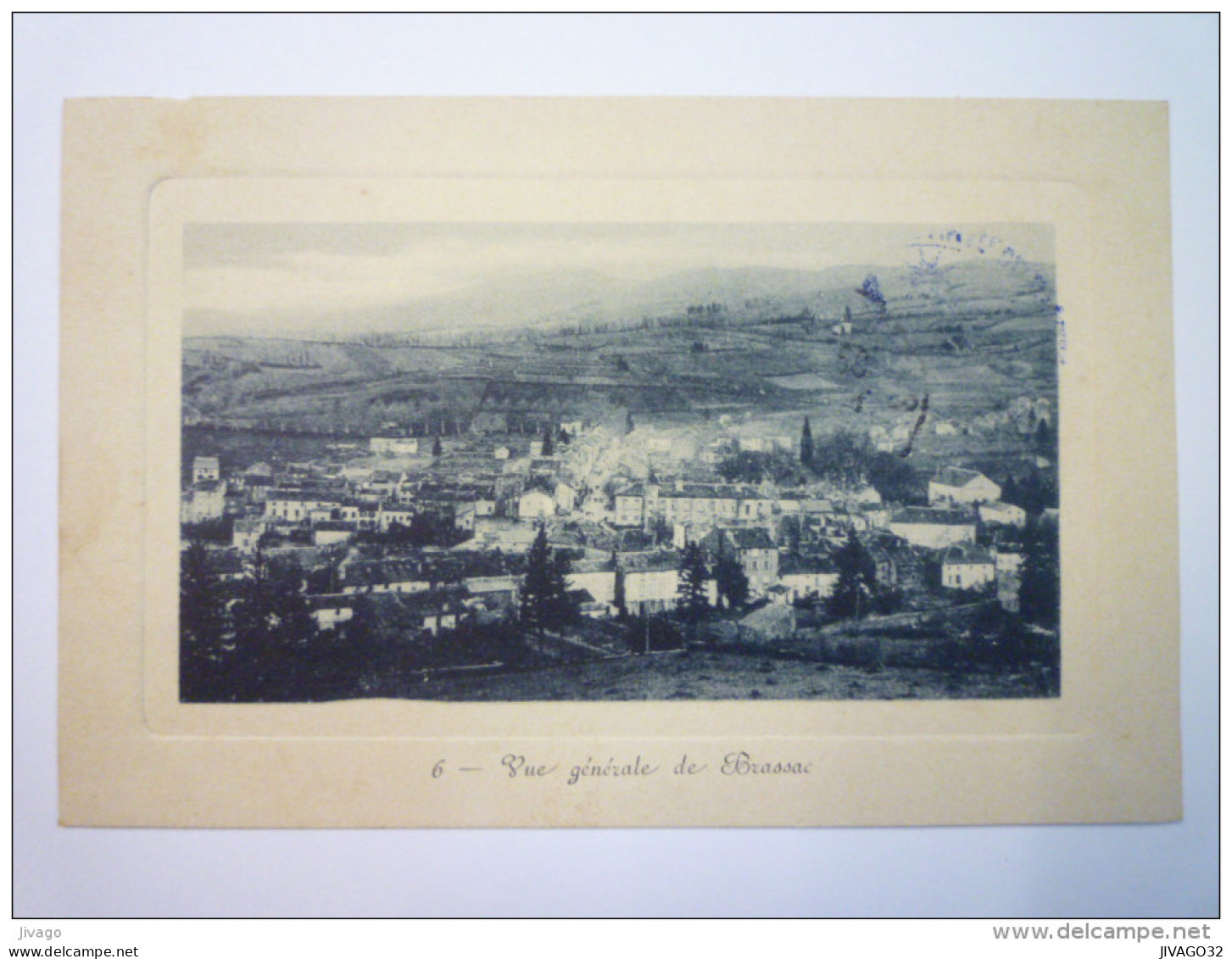BRASSAC  (Tarn)  :  Vue générale de Brassac   1916