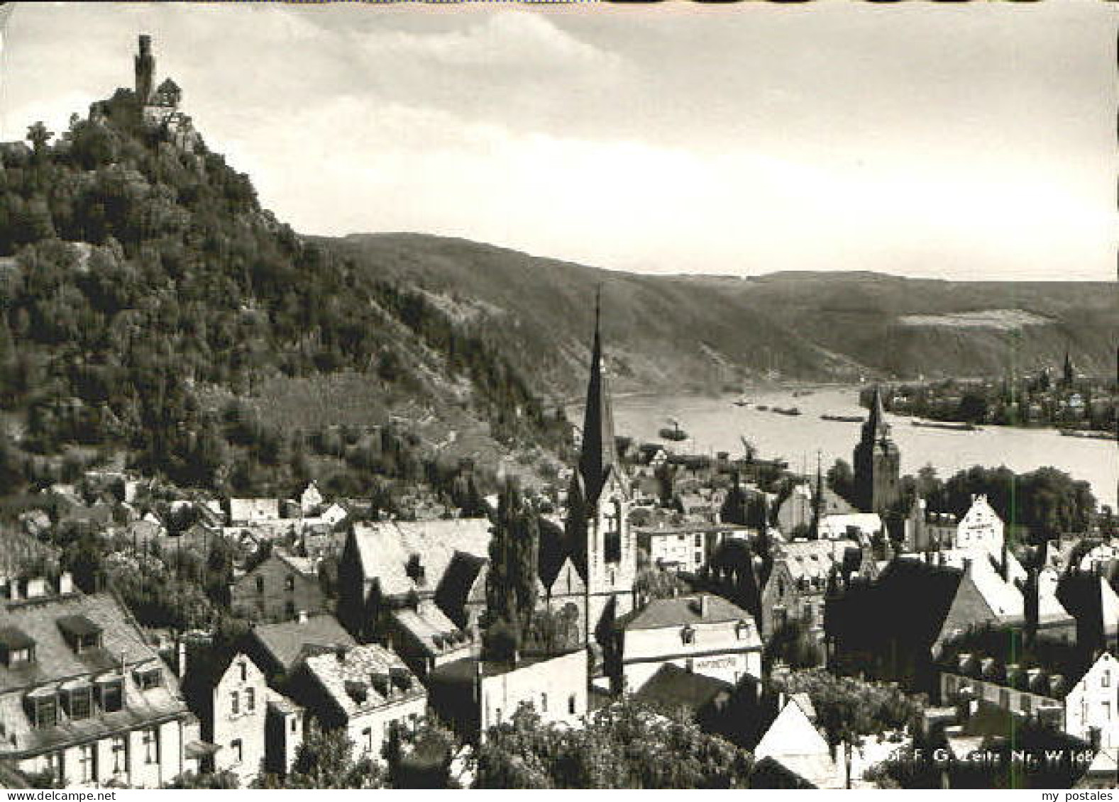 Braubach Rhein Braubach Burg x 1956