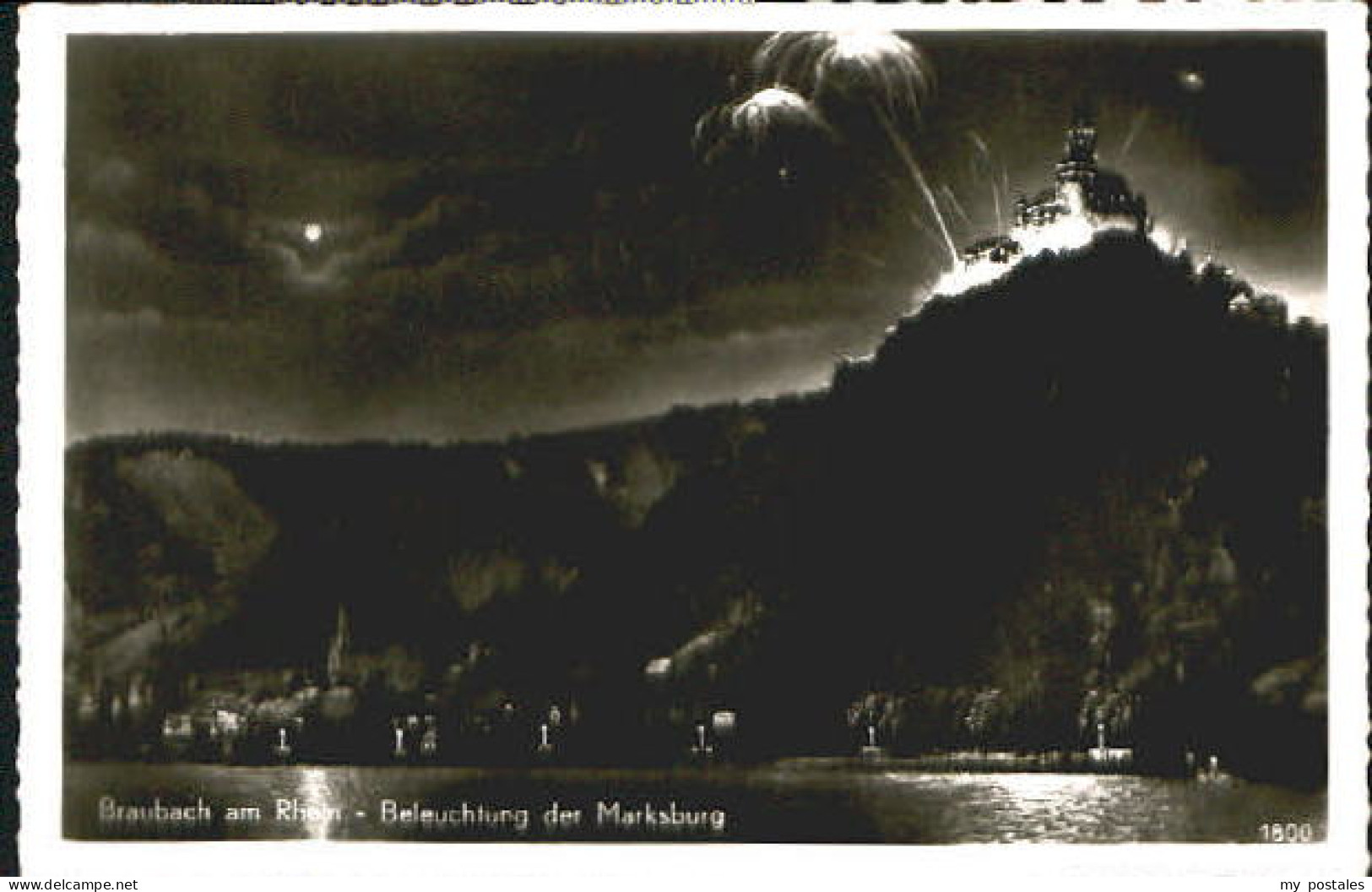Braubach Rhein Braubach Burg x 1958