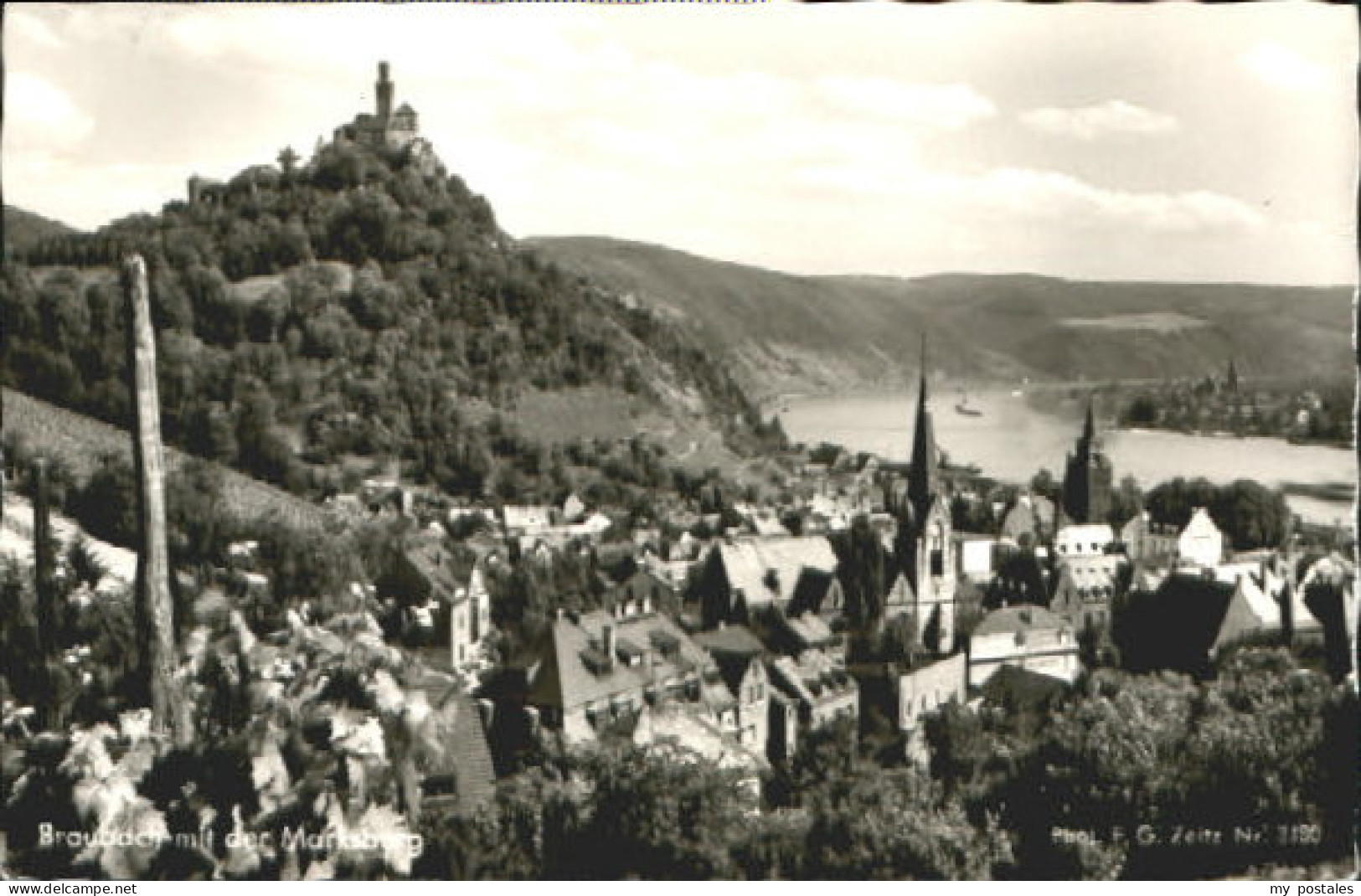 Braubach Rhein Braubach Marksburg x 1958