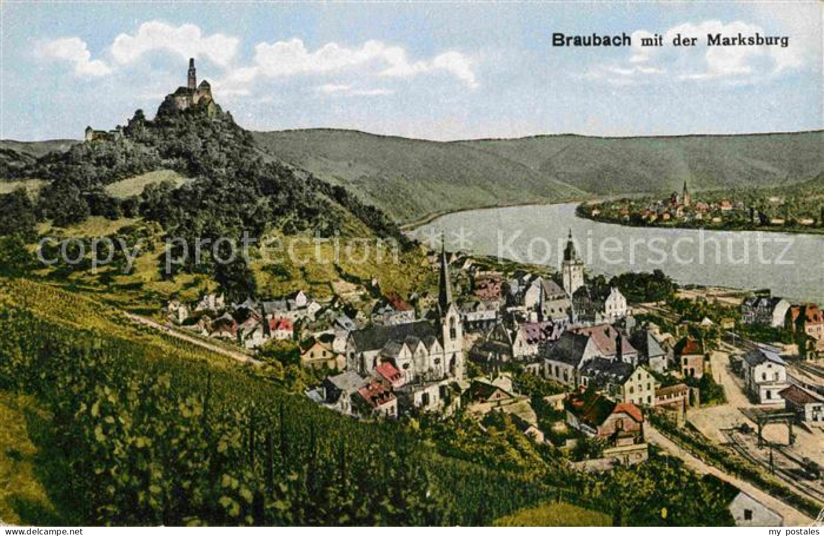Braubach Rhein Marksburg Panorama