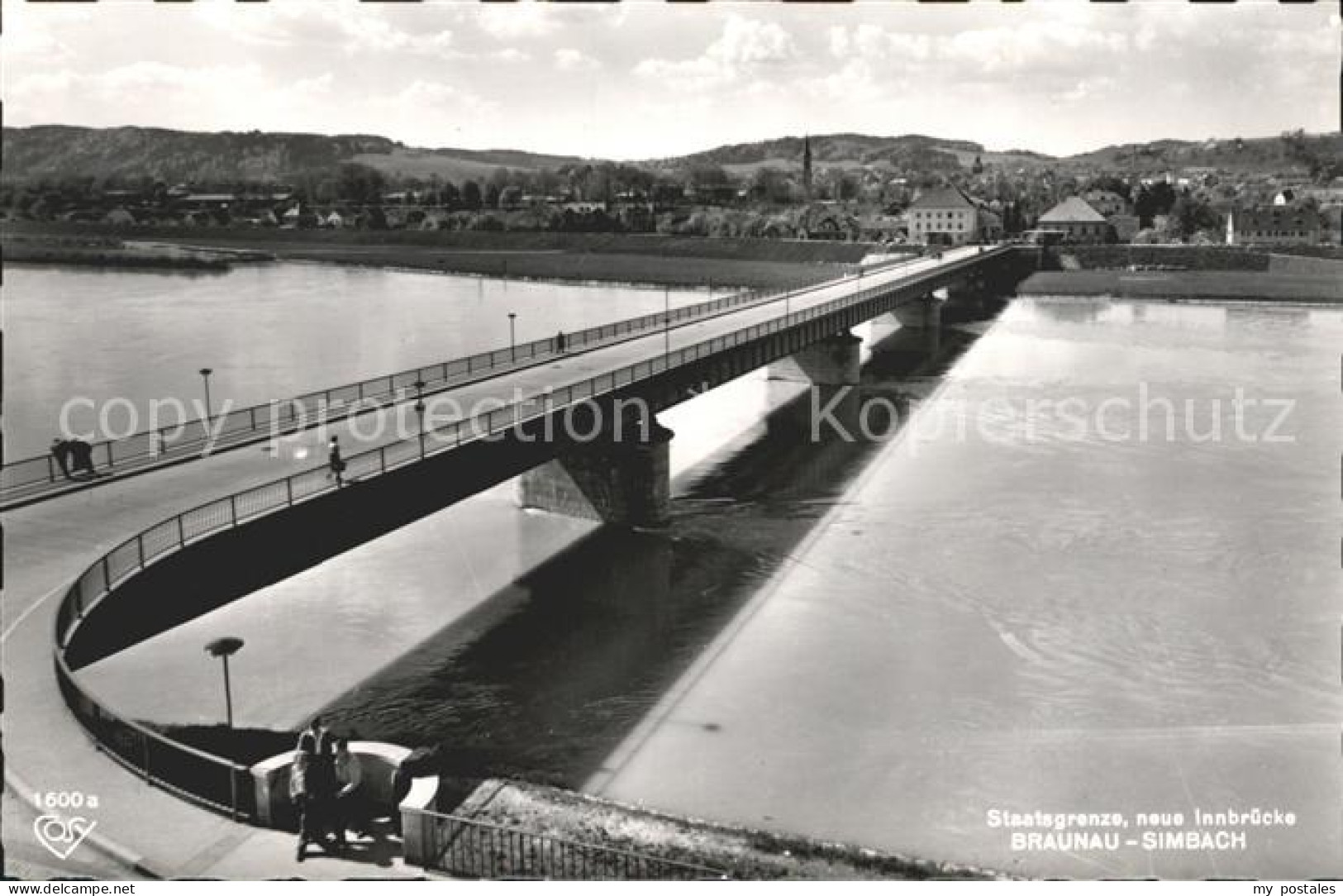 Braunau Inn Oberoesterreich Staatsgrenze Innbruecke Braunau Simbach