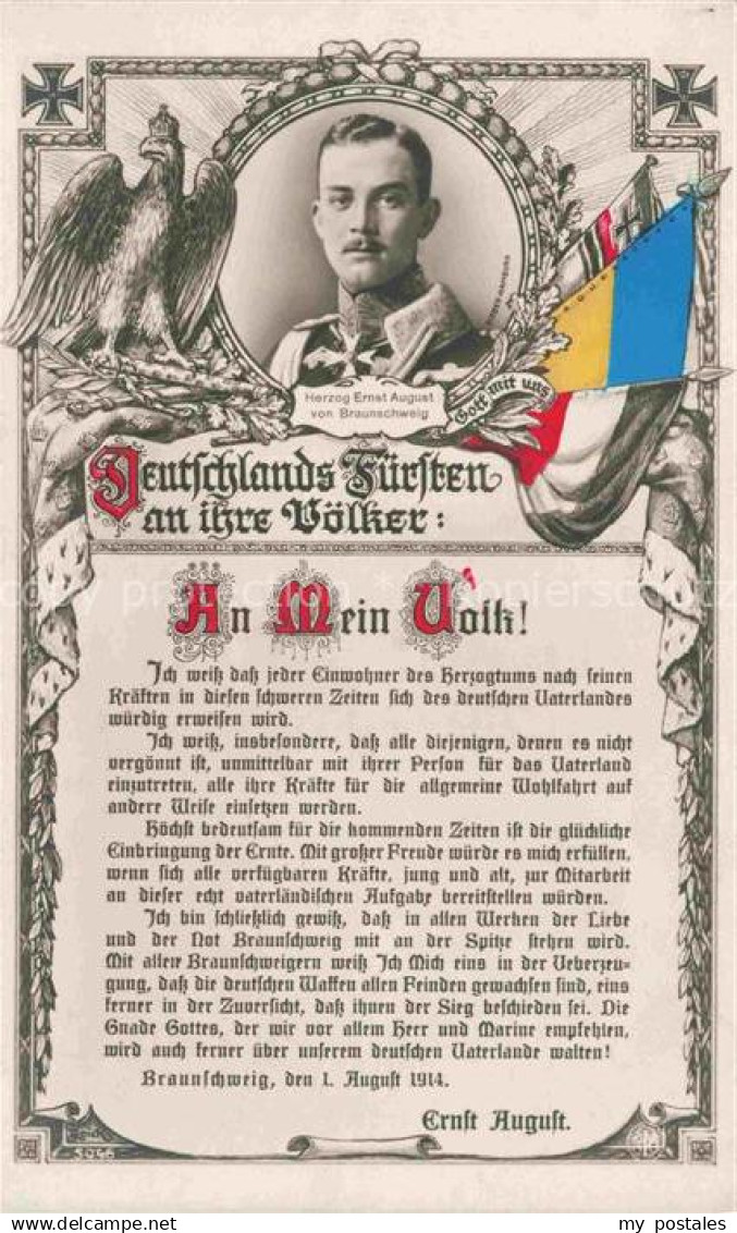 BRAUNSCHWEIG Herzog Ernst August von Braunschweig Portrait