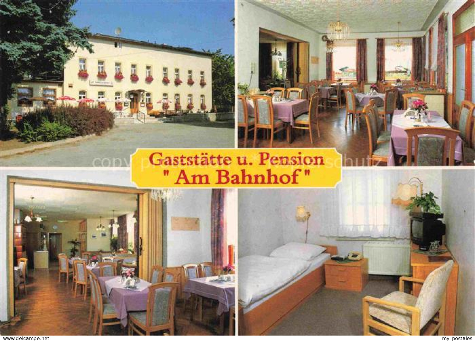Braunsdorf Niederwiesa Gaststaette Pension Am-Bahnhof Aussenansicht Gaststube Sa