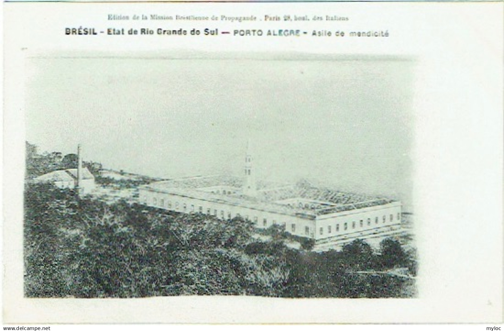 Brazil. Brésil. Porto Alegre. Asile de Mendicité. Etat de Rio Grande do Sul.