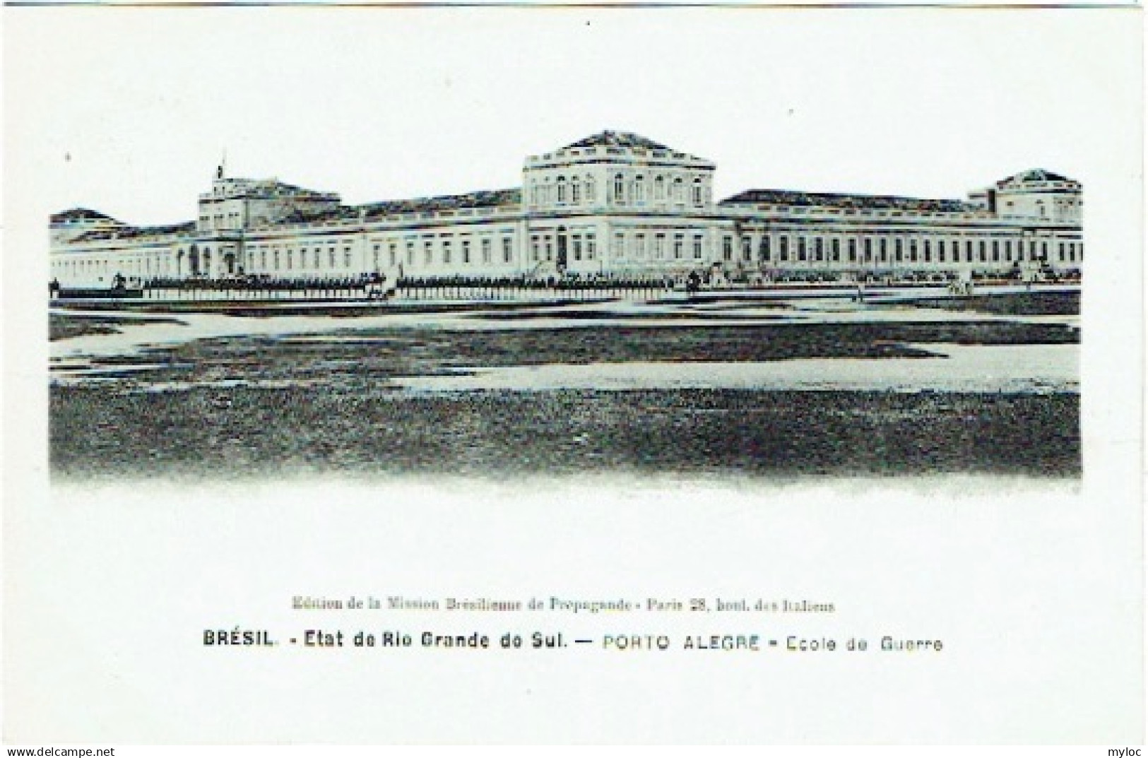 Brazil. Brésil. Porto Alegre. Ecole de Guerre. Etat de Rio Grande do Sul.