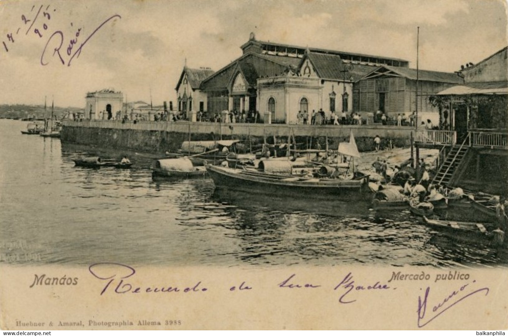 Brazil Manaus Pubic market 1905 to Lisbon