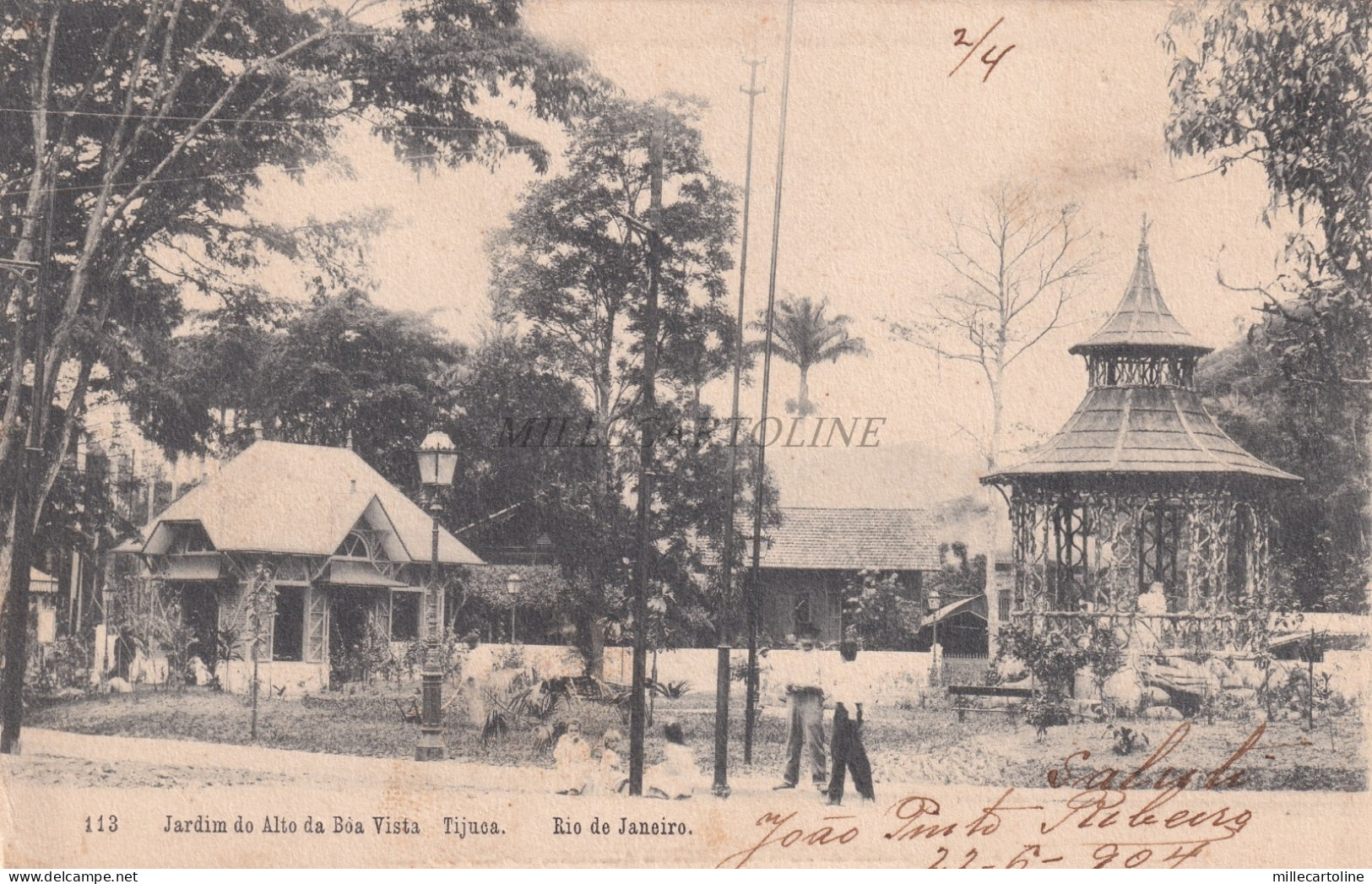 BRAZIL - Rio de Janeiro - Jardim Alto da Boa Vista Tijuca 1904 Postcard Ribeiro