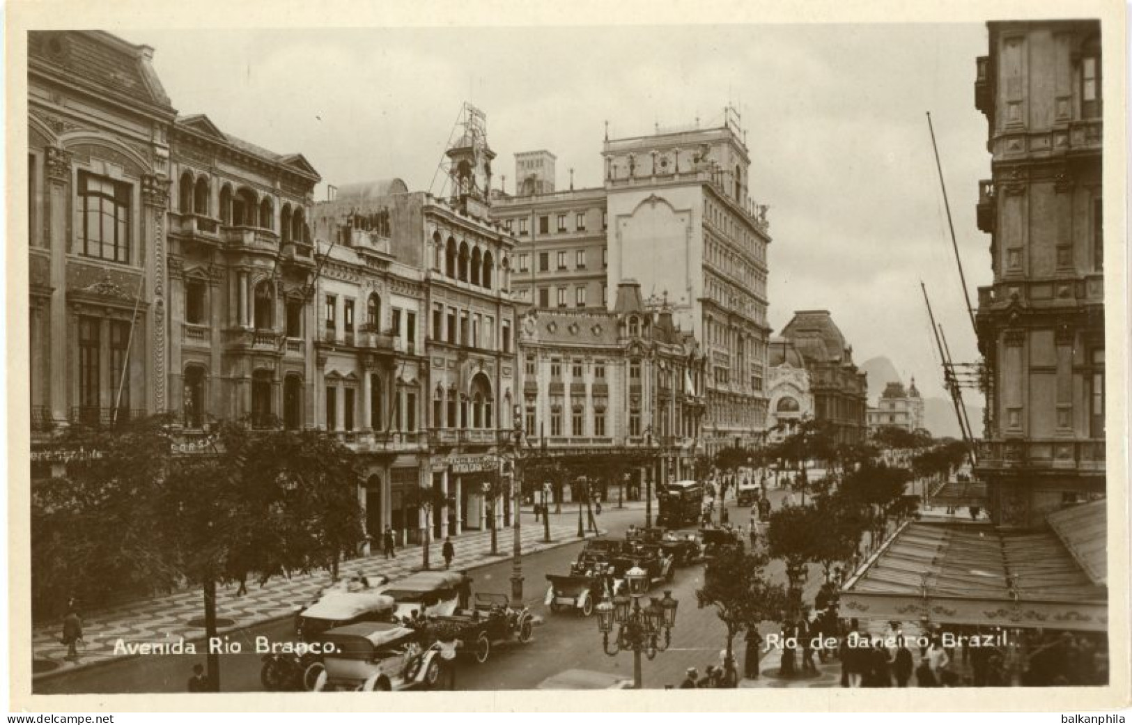Brazil Rio de Janeiro Rio Branco Avenue photocard