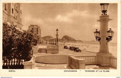CPA Copacabana. Terrasse et la Plage. BRAZIL (621811)
