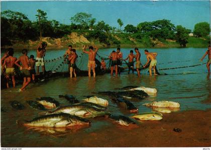 CPM AK Cuiaba fishing on the river BRAZIL (1463374)