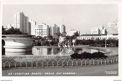 Brasil - CURITIBA - Praça Rui Barbosa - FOTO POSTAL - Ed. Colombo 62