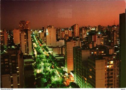 CPM AK Goiania Goias Avenue at night BRAZIL (1463442)