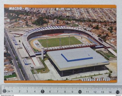 41887 1988 Cartolina - Brasile - Maceio (Alagoas) - Stadio Rei Pelé