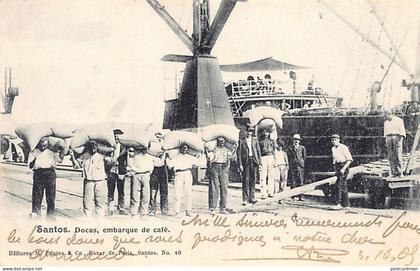 Brasil - SANTOS - Docas - Embarque de Cafè - Ed. Bazar de Paris - M. Pontes & Co. 40