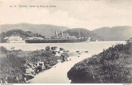 Brasil - SANTOS - Sahida do Porto - Ed. M. Pontes & Co. 78