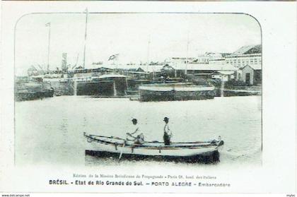 Brazil. Brésil. Porto Alegre. Embarcadère. Etat de Rio Grande do Sul.