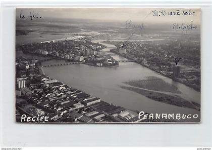 Brasil - RECIFE - Vista aérea - FOTO POSTAL - Ed. desconhecido