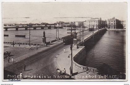 CPA BRESIL PONTES MAURICIO De Nassau e Buarque de Macédo