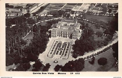 Brasil - RIO DE JANEIRO - Quinta da Boa Vista - Museo - Vista aérea - POSTAL FOTO - Ed. Photo Rotativo 672