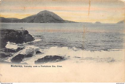 Brasil - NITERÓI - Icarahy com a Fortaleza Santa Cruz